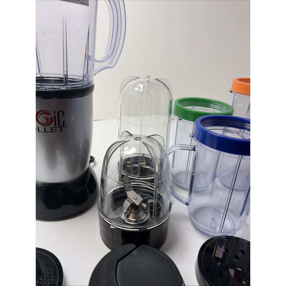 Magic Bullet Blender MB1001b Base Blender Mugs Never Used - Picture 3 of 14